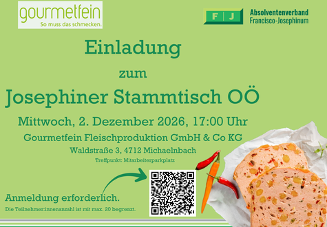 Einladung Stammtisch OÖ Gourmetfein 02.12.2026