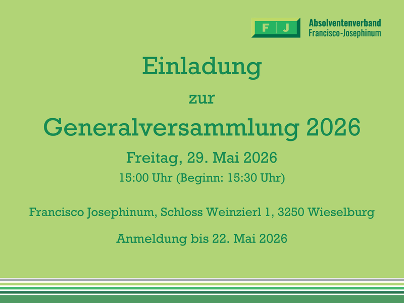 Einladung zur Generalversammlung 2026